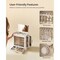 Jewelry Box Organizer Glass Mirror Necklace Ring Storage Velvet Lined Display Case